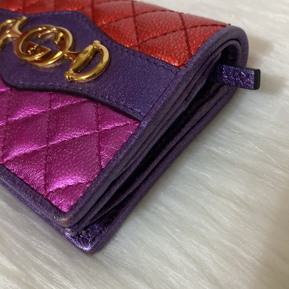 Authentic 2018 Gucci Small Wallet floral Lining Interior - Picture 4 of 16